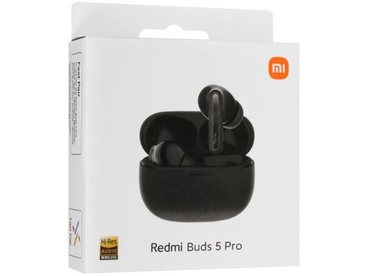 Гарнитуры TWS стерео XIAOMI REDMI BUDS 5 PRO BLACK (M2317E1/BHR7660GL)